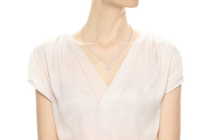Gargantilla con Dije letra "G" en Plata .925 (M35636)