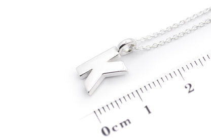Gargantilla con Dije letra "K" en Plata .925 (M35637)