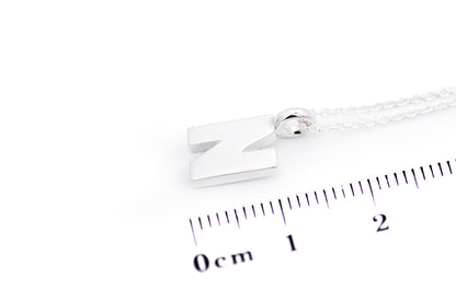Gargantilla con Dije letra "N" en Plata .925 (M35640)