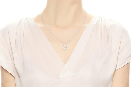 Gargantilla con Dije letra "O" en Plata .925 (M35641)
