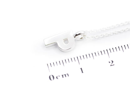 Gargantilla con Dije letra "P" en Plata .925 (M35642)