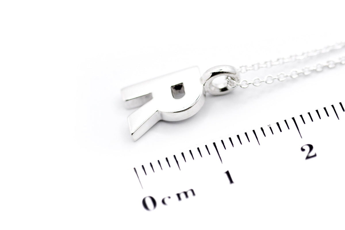 Gargantilla con Dije letra "R" en Plata .925 (M35643)