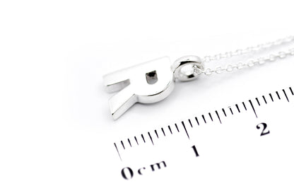 Gargantilla con Dije letra "R" en Plata .925 (M35643)