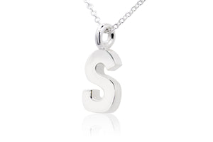 Gargantilla con Dije letra "S" en Plata .925 (M35644)
