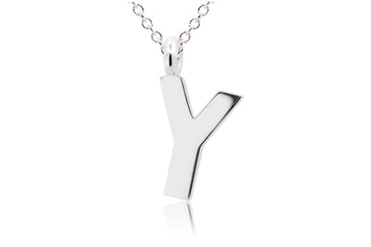 Gargantilla con Dije letra "Y" en Plata .925 (M35646)