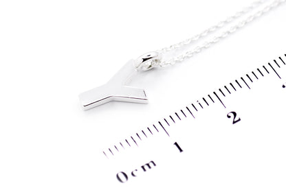 Gargantilla con Dije letra "Y" en Plata .925 (M35646)