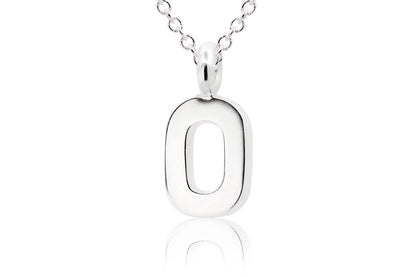 Gargantilla con Dije número "0" en Plata (M35647)