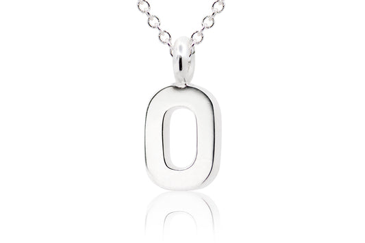 Gargantilla con Dije número "0" en Plata (M35647)