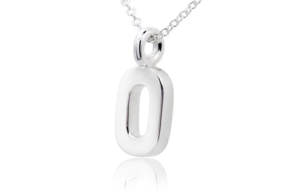 Gargantilla con Dije número "0" en Plata (M35647)