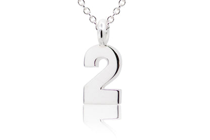 Gargantilla con Dije número "2" en Plata (M35649)