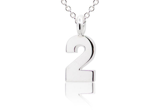 Gargantilla con Dije número "2" en Plata (M35649)