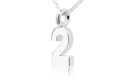 Gargantilla con Dije número "2" en Plata (M35649)