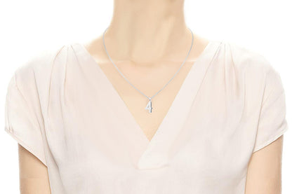 Gargantilla con Dije número "4" en Plata .925 (M35651)