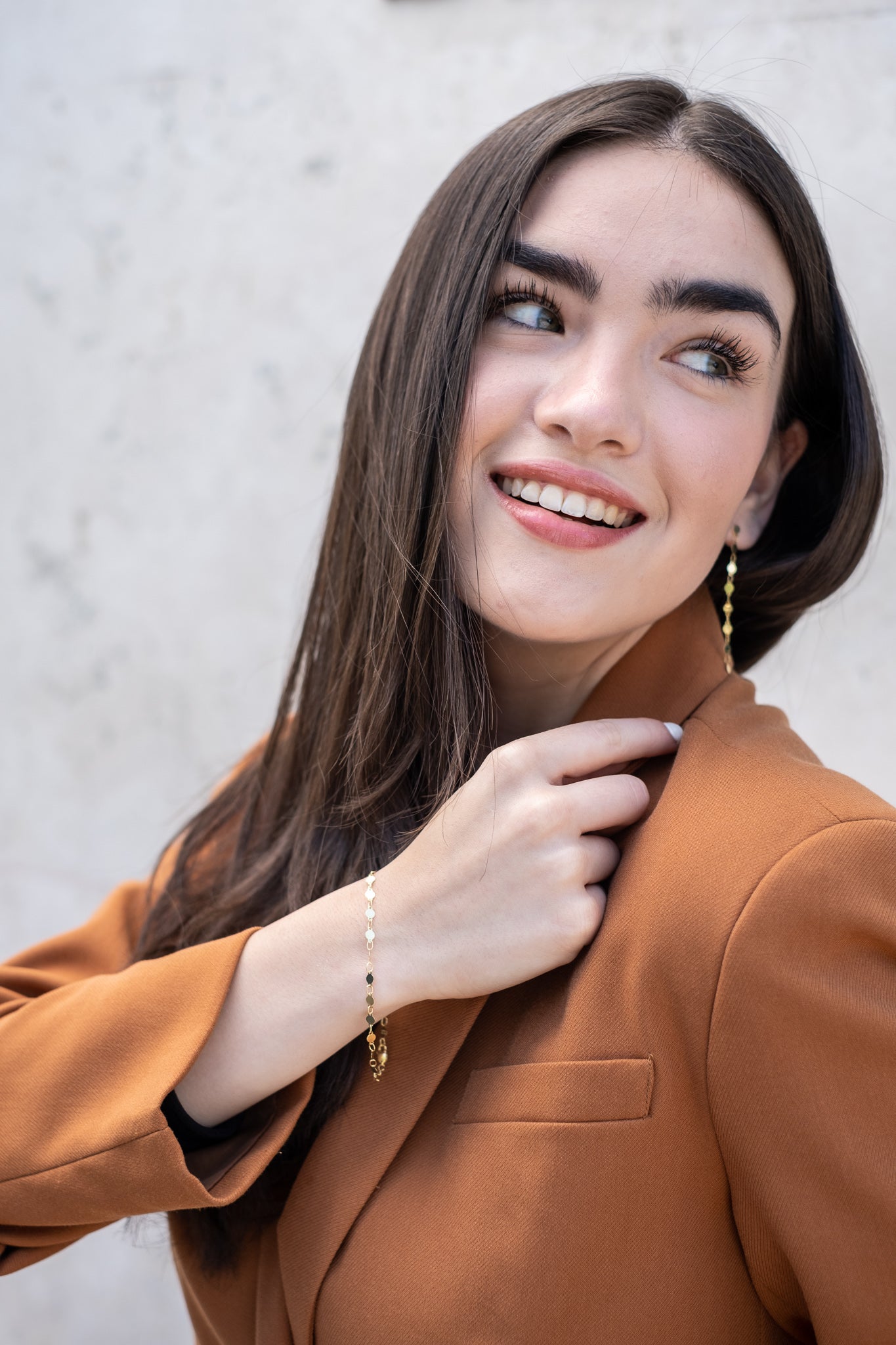 Pulsera "Disco" en oro de 14k (37012)