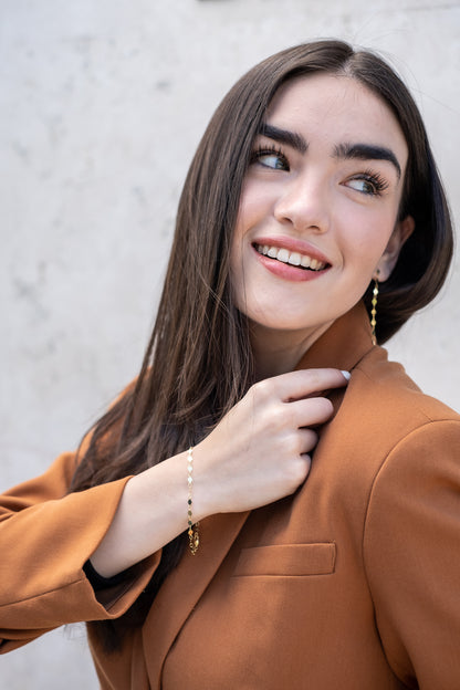 Pulsera "Disco" en oro de 14k (37012)