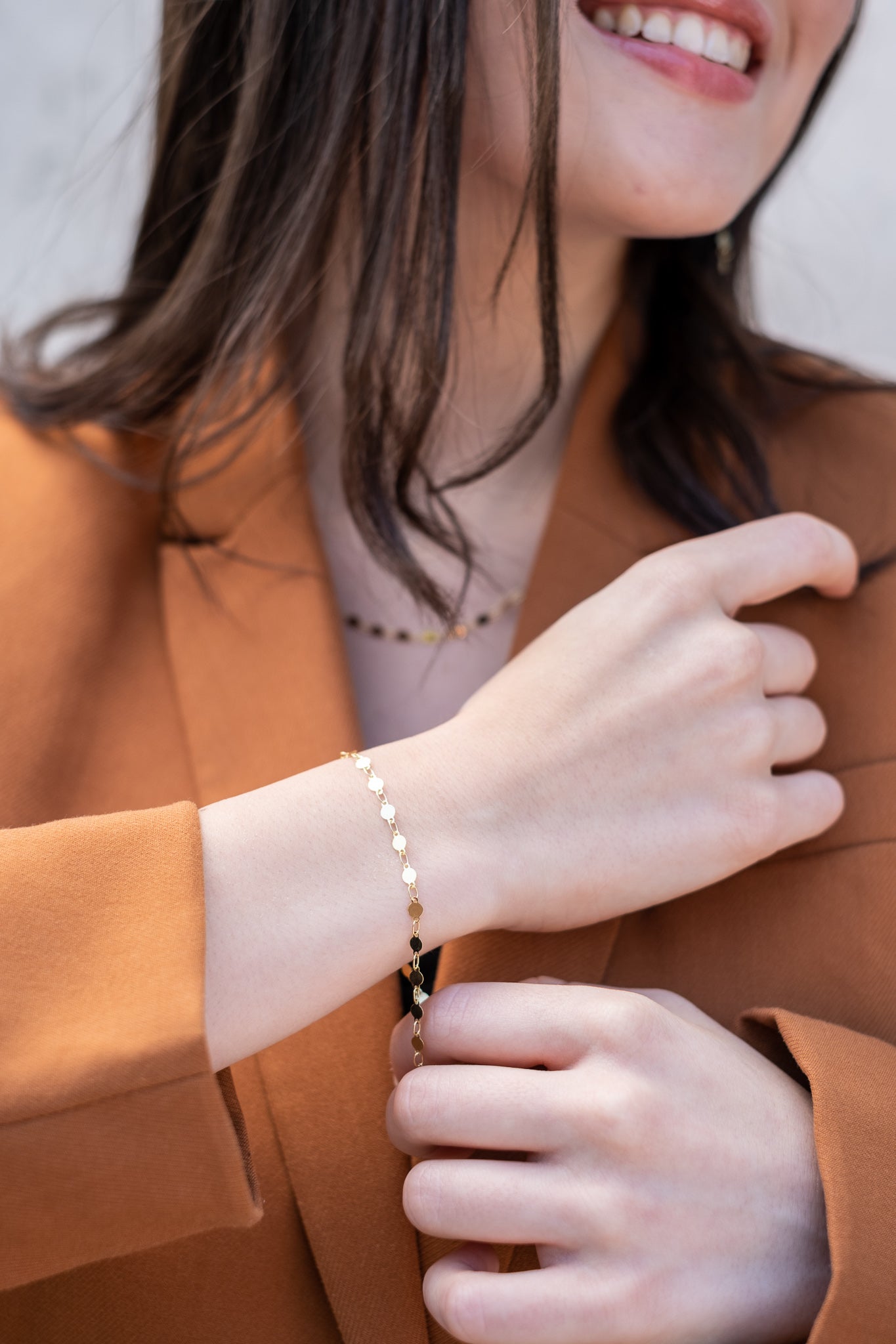 Pulsera "Disco" en oro de 14k (37012)