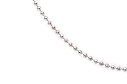Cadena 1.5 mm de Plata Fina Sterling acabado Esfera (M22636)