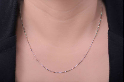 Cadena 1.5 mm de Plata Fina Sterling acabado Esfera (M22636)