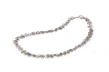Moderna Y Bellísima Tobillera Round De Plata .925 (M22675)