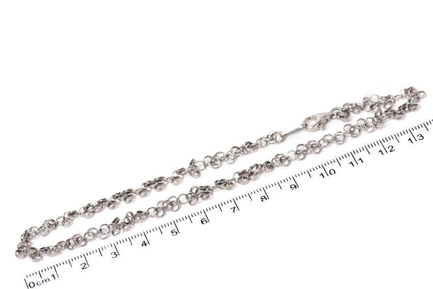 Moderna Y Bellísima Tobillera Round De Plata .925 (M22675)