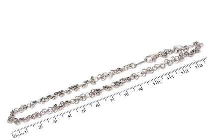 Moderna Y Bellísima Tobillera Round De Plata .925 (M22675)