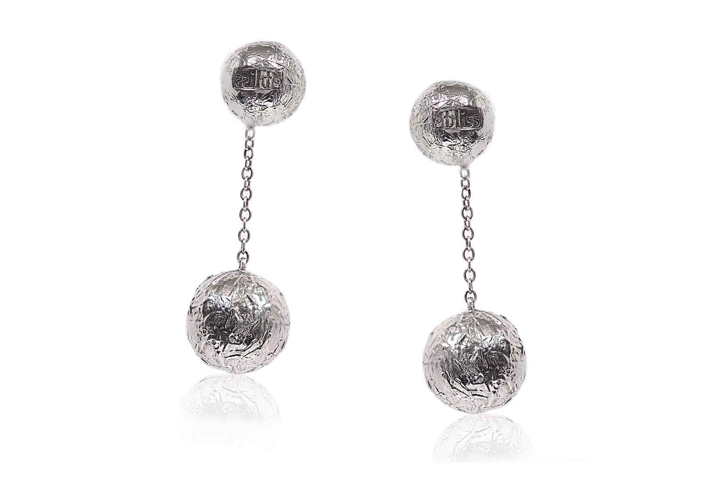 Aretes "ESFERA DUAL" en plata 925 (22803)