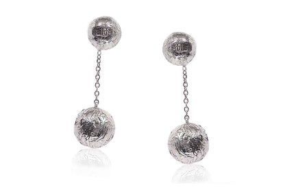 Aretes "ESFERA DUAL" en plata 925 (22803)