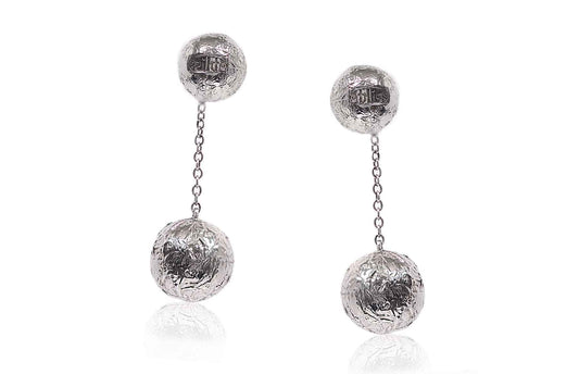 Aretes "ESFERA DUAL" en plata 925 (22803)