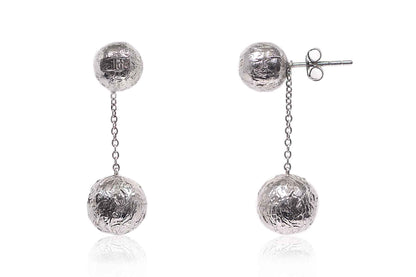 Aretes "ESFERA DUAL" en plata 925 (22803)