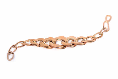 Pulsera En Latón Color Rosa (22821)