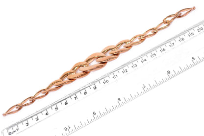 Pulsera En Latón Color Rosa (22821)