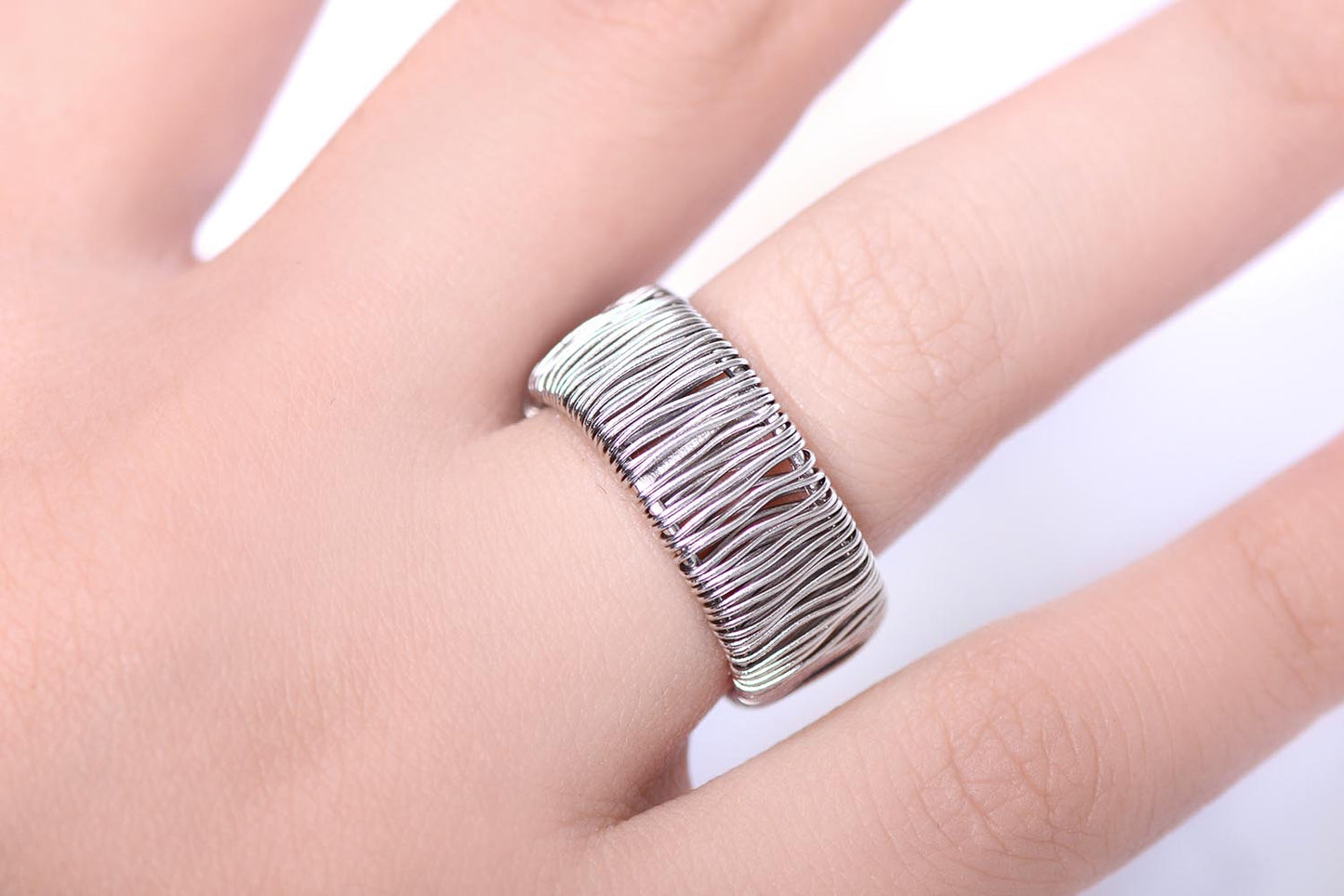 Argolla "WIRE" plata 925 (23815)