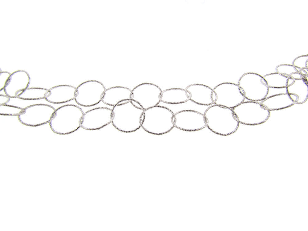 Gargantilla De Plata .925 Diseño Flor (M23913)