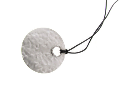 Gargantilla "MOON" plata .925 acabado martillado (23918)