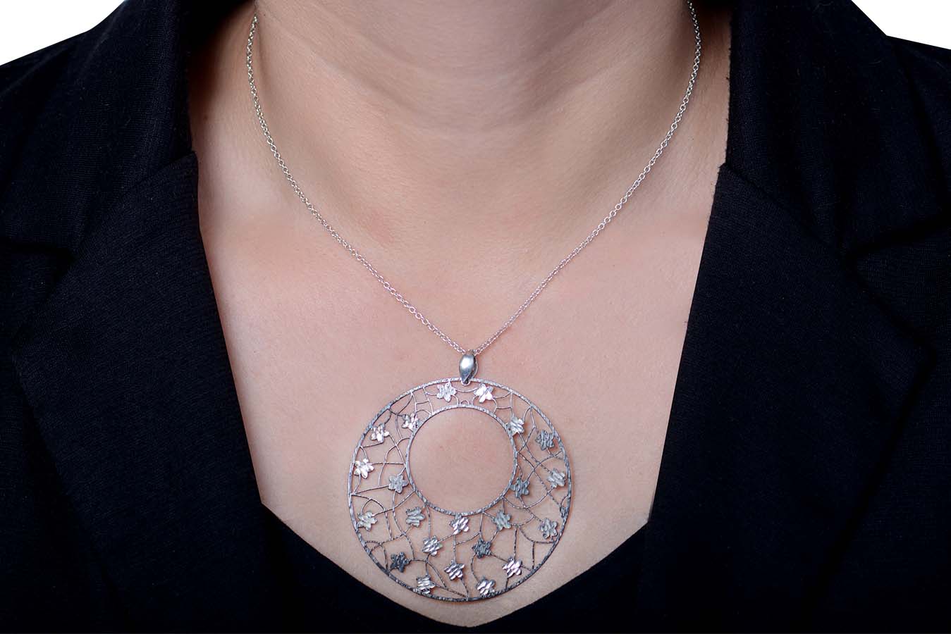 Dije "FLORES" plata .925 (23925)