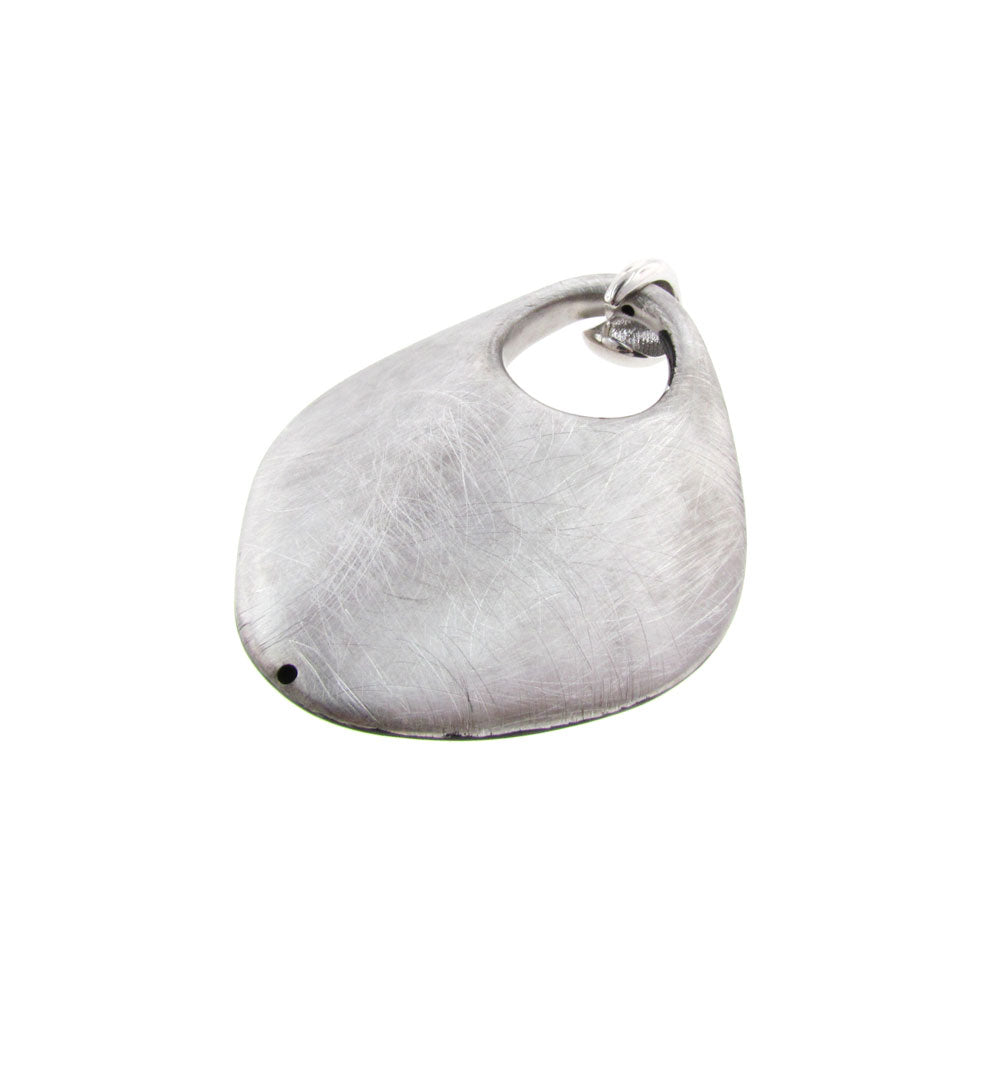 Dije "ROMBUS" plata .925 negro y blanco (23927)