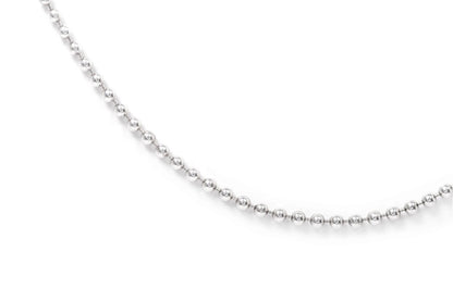 Cadena en Plata Fina Sterling de esfera lisa (25683)