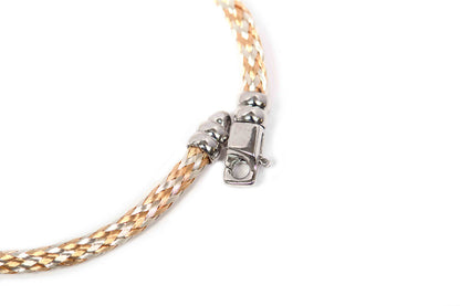 Brazalete "BRIAD" cable amarillo y blanco (25889)