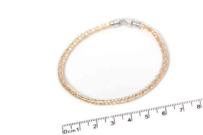 Brazalete "BRIAD" cable amarillo y blanco (25889)