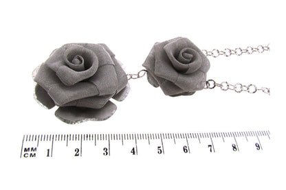 Collar "TWO ROSE" plata .925 (25920)