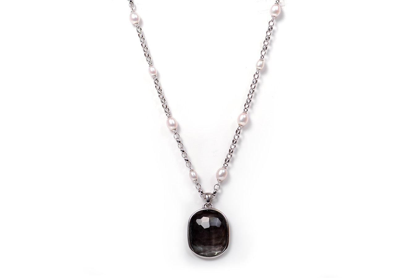 Gargatilla "MAR" plata .925 perlas y dije madre perla (27505)