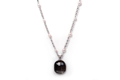 Gargatilla "MAR" plata .925 perlas y dije madre perla (27505)