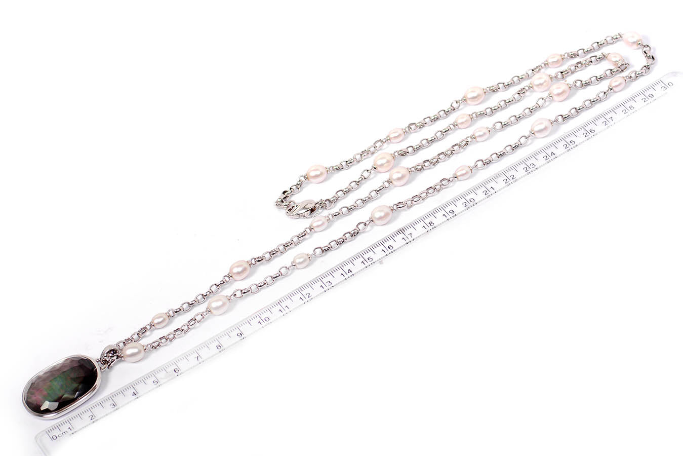 Gargatilla "MAR" plata .925 perlas y dije madre perla (27505)