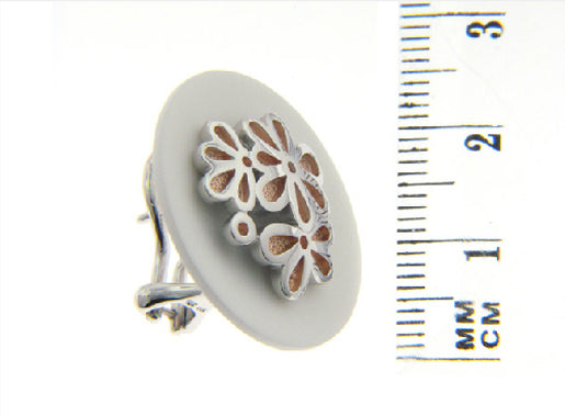 Aretes "BOUQUET" rosa en plata 925 (27714)
