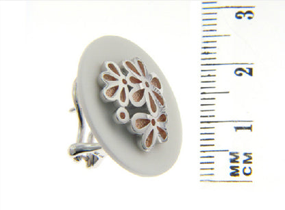 Aretes "BOUQUET" rosa en plata 925 (27714)