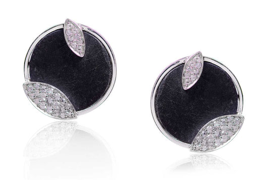 Aretes "PIZARRA" plata 925 (27763)