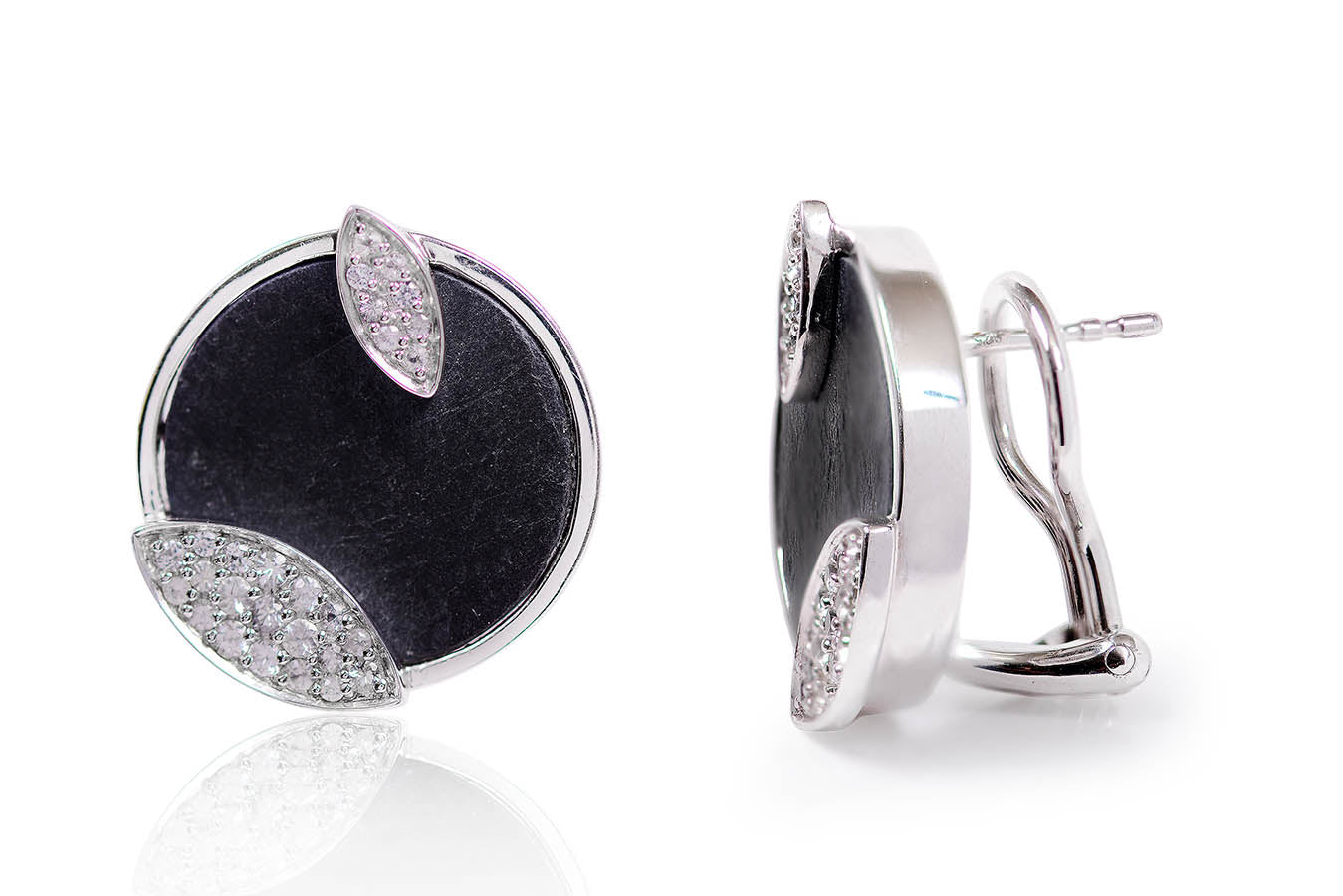 Aretes "PIZARRA" plata 925 (27763)