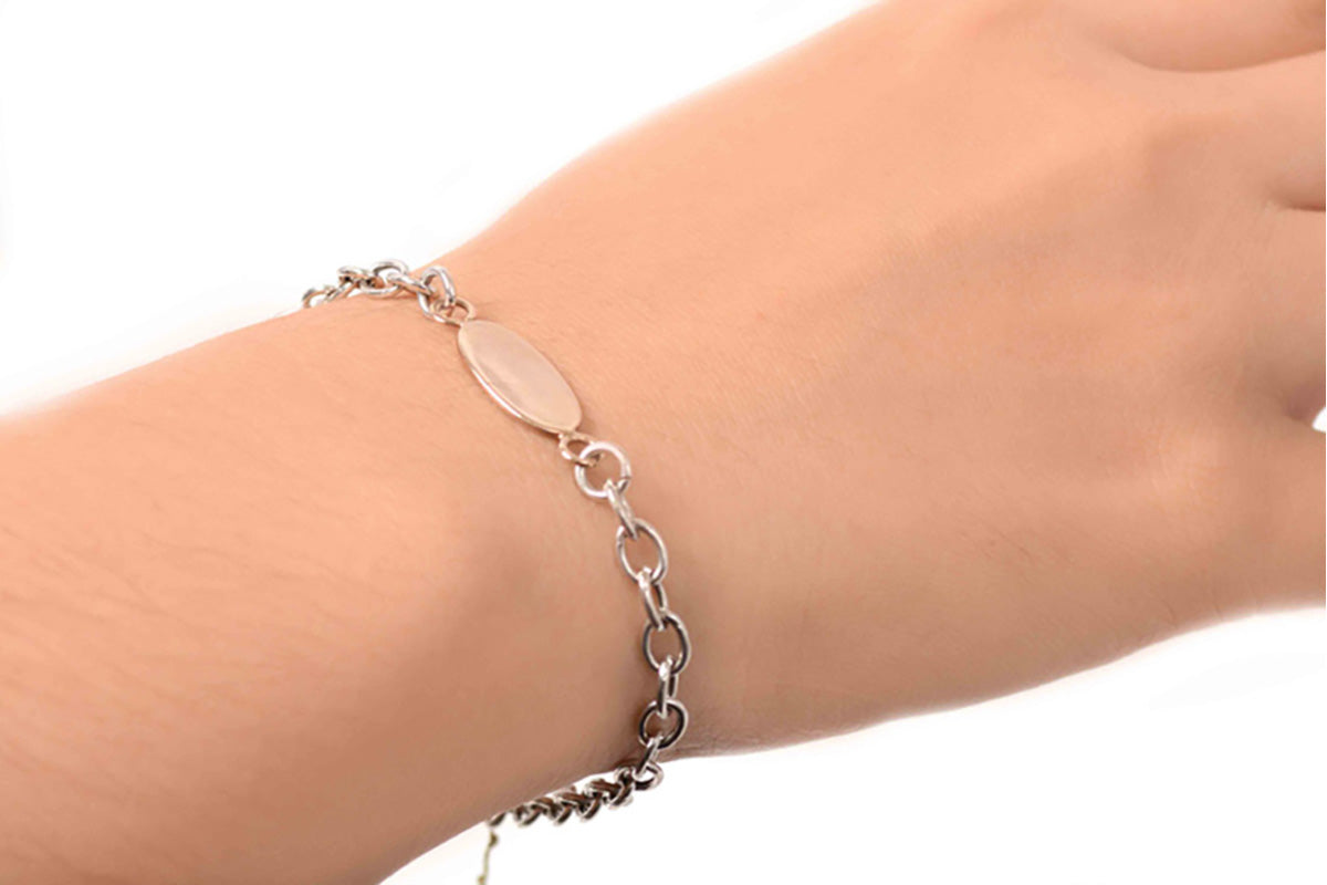 Pulsera Acento Oval en Plata .925 (M28873)