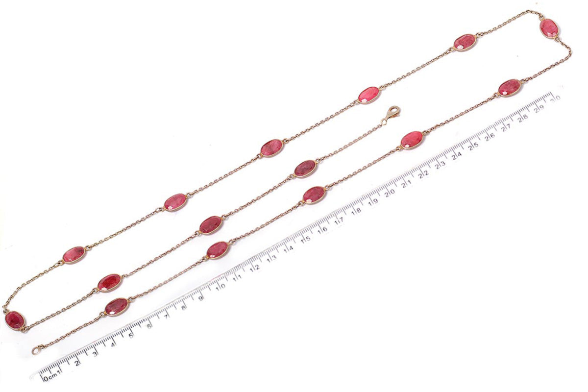 Collar "RED VICTORIAN" plata .925 (29188)