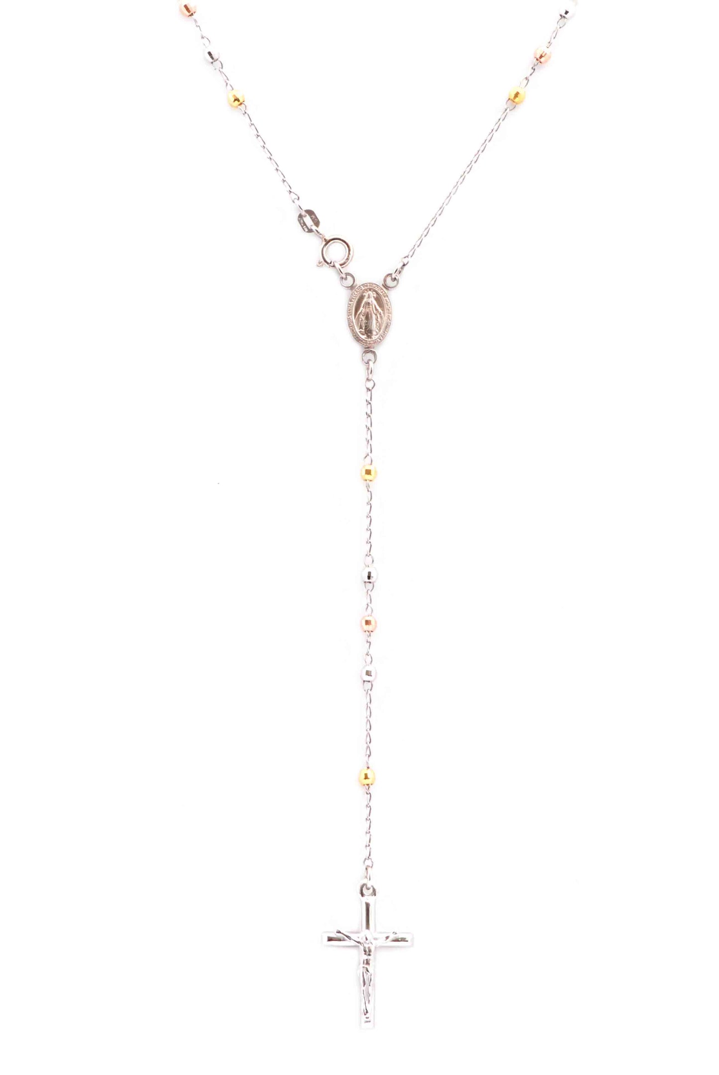 Gargantilla Rosario En Plata .925 Multicolor (M30211)